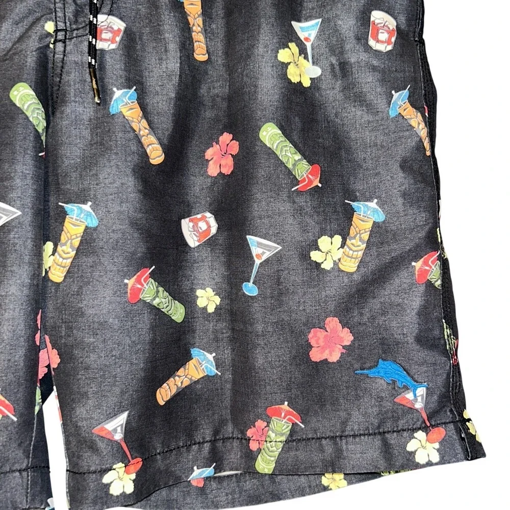 Tommy Bahama Relax Boardshorts Cocktails Beach Hawaiian Men Size XL Swim Tie Up